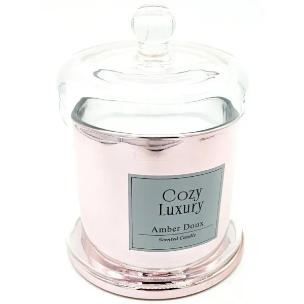 Luxury Amber Room Candle in a glass cloche
