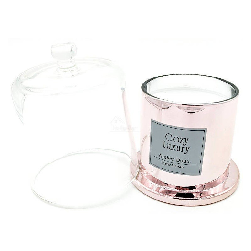 Luxury Amber Room Candle in a glass cloche