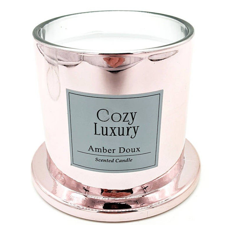 Luxury Amber Room Candle in a glass cloche