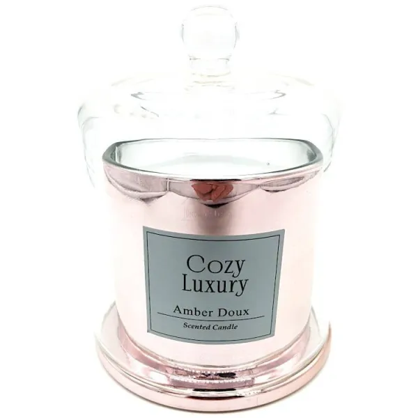 Luxury Amber Room Candle in a glass cloche