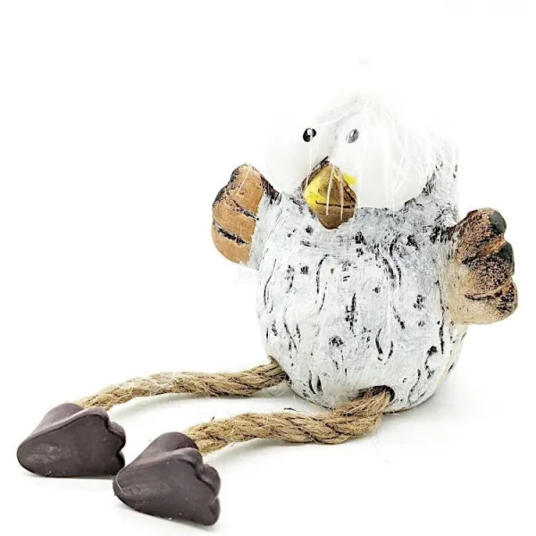 Terrakotta-Küken zum Aufstellen mit langen flexiblen Beinen