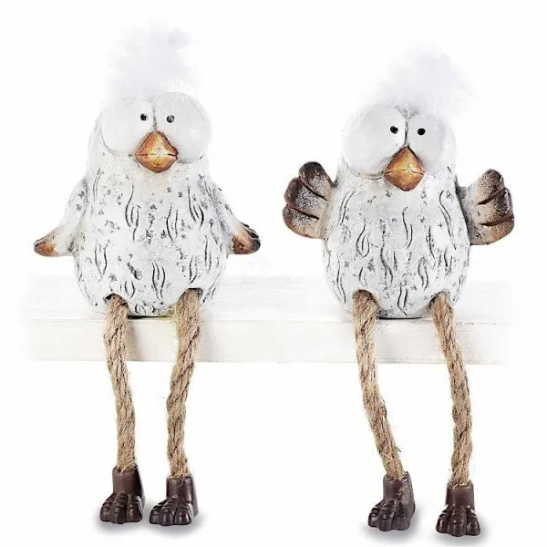 Terrakotta-Küken zum Aufstellen mit langen flexiblen Beinen