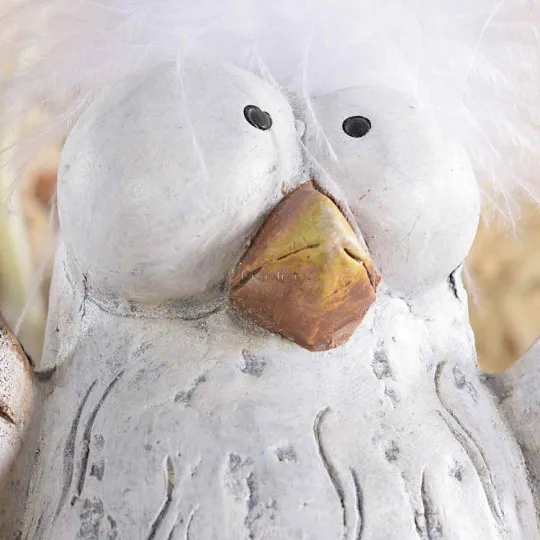 Terracotta Kuiken met flexibele lange poten om neer te zetten