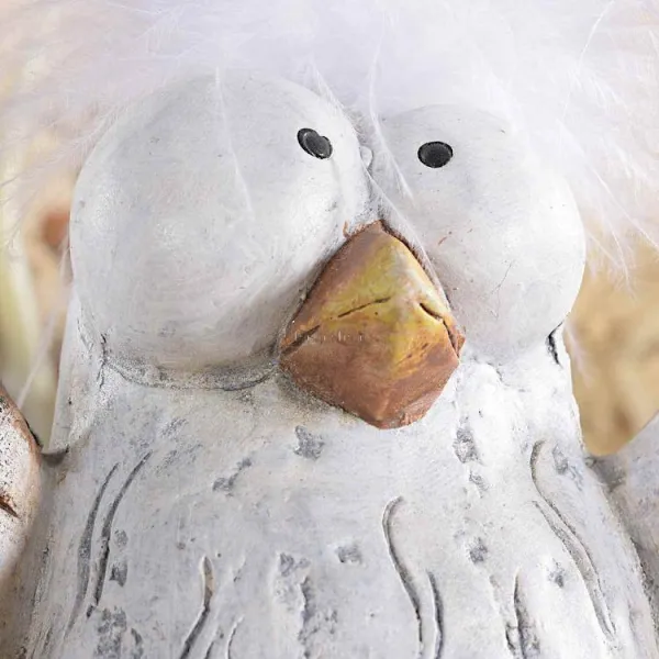 Terrakotta-Küken zum Aufstellen mit langen flexiblen Beinen