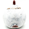Big chubby decorative hen in terracotta to lay
