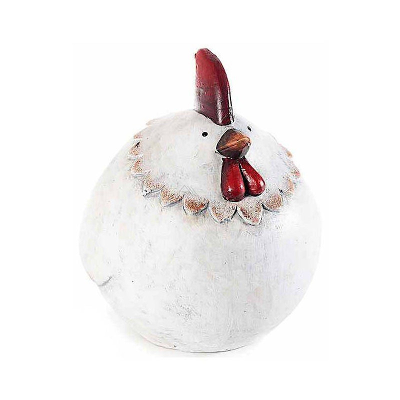 Big chubby decorative hen in terracotta to lay