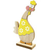 Poulet en Bois décoratif à poser couleur Jaune