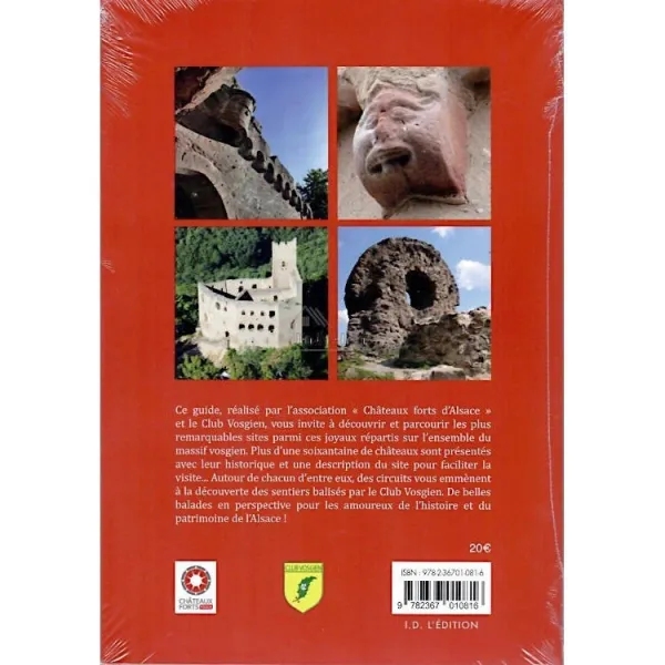 Livre Illustré Balades autour des Châteaux Forts d'Alsace