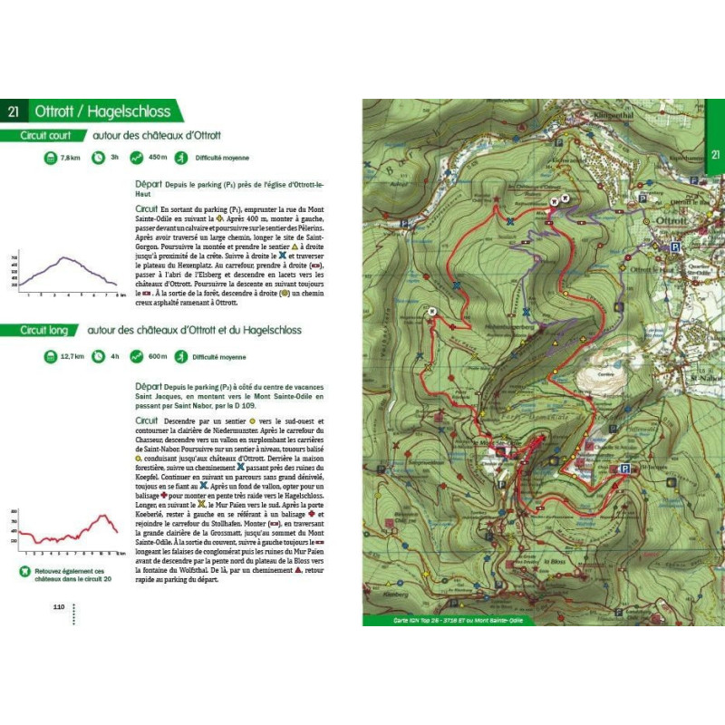 Illustrated book of walks around the castles of Alsace