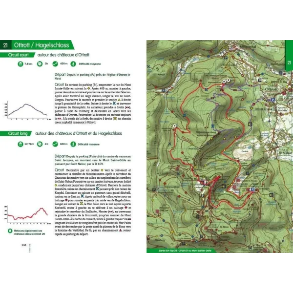 Illustrated book of walks around the castles of Alsace