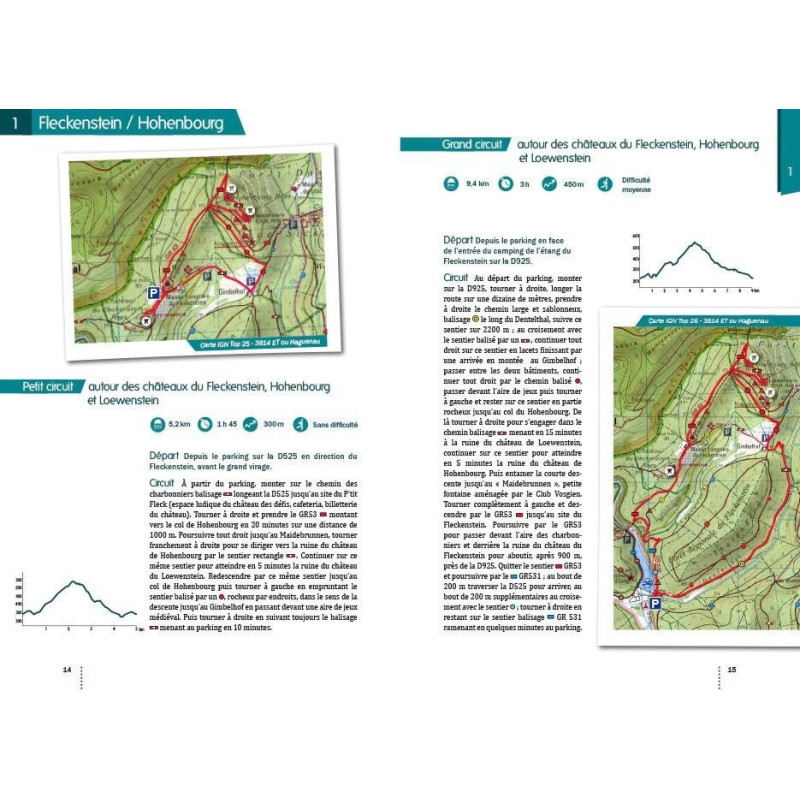 Illustrated book of walks around the castles of Alsace