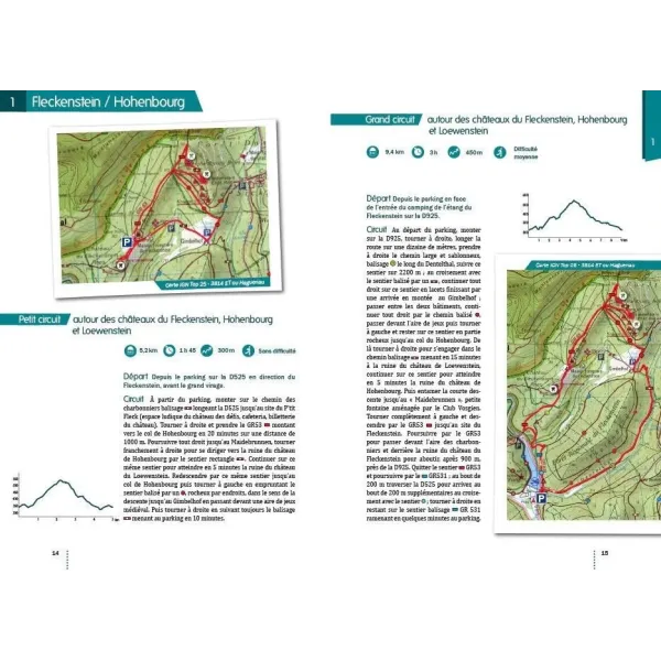 Livre Illustré Balades autour des Châteaux Forts d'Alsace