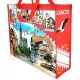 Sac Shopping plastifié décor Villages d'Alsace