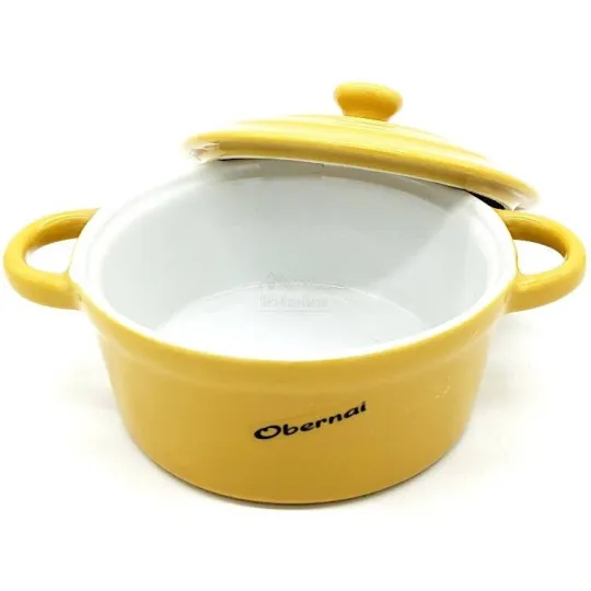 Middelgrote Stoofpot in Geel Keramiek