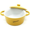 Yellow Ceramic Cooking Pot