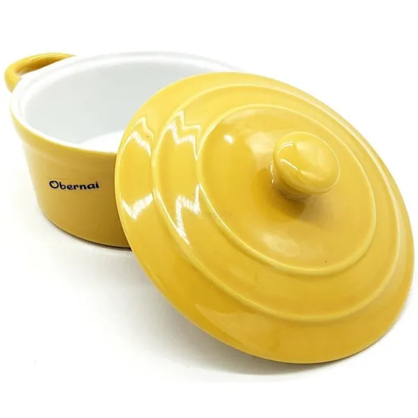 Cocotte de Cuisson moyenne en Céramique Jaune