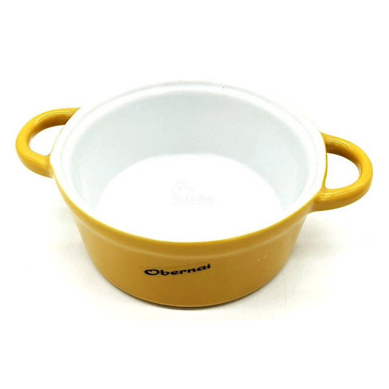 Yellow Ceramic Cooking Pot