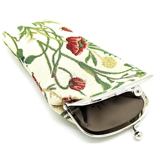 Glasses Case with Garden Flowers motif