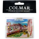 Magnet Décoratif Colmar le Quai des Poissonniers argenté scintillant