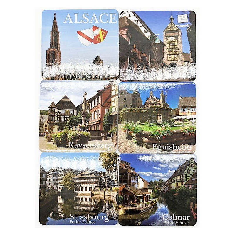 Alsatian Towns and Villages Coasters