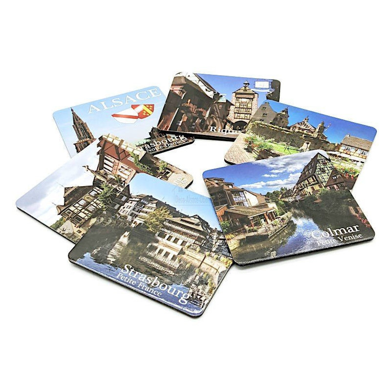Alsatian Towns and Villages Coasters