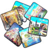 Silver and glittering coasters Strasbourg
