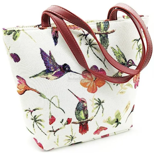 Sac à Main motif Oiseau Colibri 35 cm