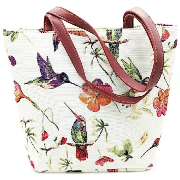 Sac à Main motif Oiseau Colibri 35 cm