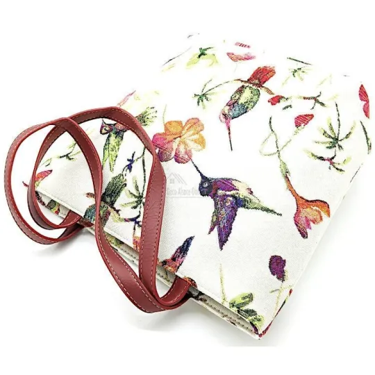 Handtas met kolibrie-motief 35 cm