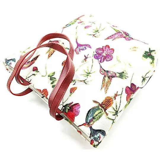 Handtas met Kolibri Vogelmotief 40 cm