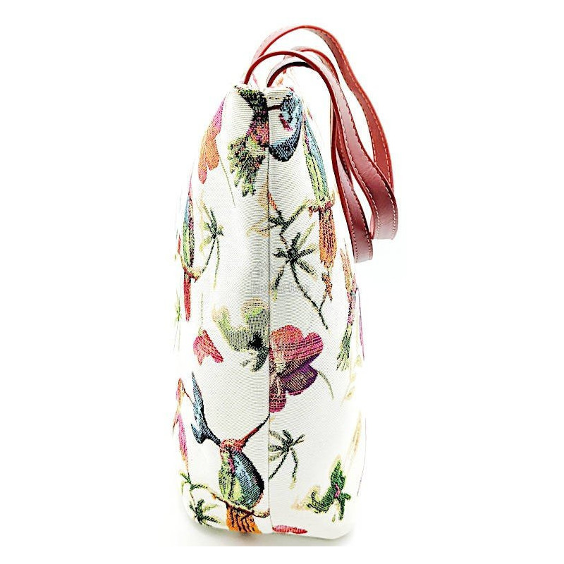 Handtasche mit Kolibri-Vogel-Motiv 40 cm