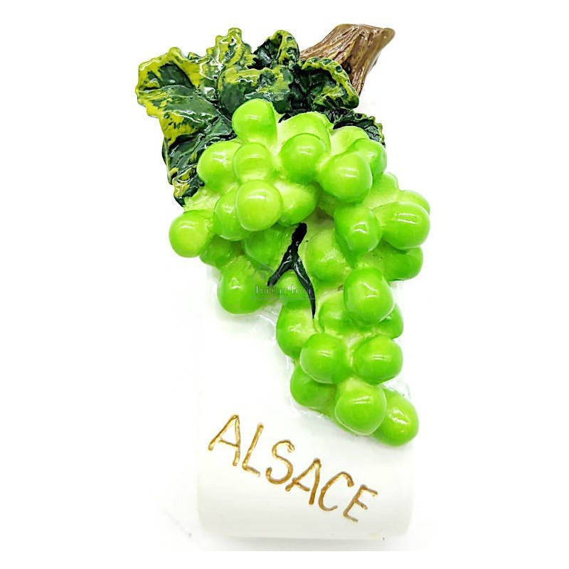 Lot de 4 Ronds de Serviette en Céramique grappes d’Alsace
