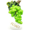 Lot de 4 Ronds de Serviette en Céramique grappes d’Alsace