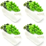 Lot de 4 Ronds de Serviette en Céramique grappes d’Alsace