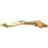 Holzstorch mit Relieflackierung 41 cm