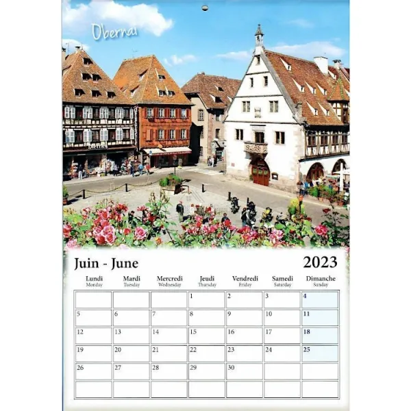 Calendrier les Villages d'Alsace 2023