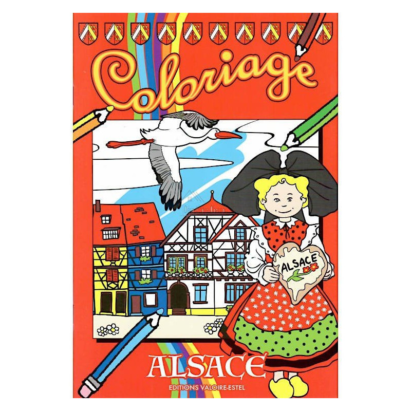 Cahier de Coloriage décors et Villages Alsaciens
