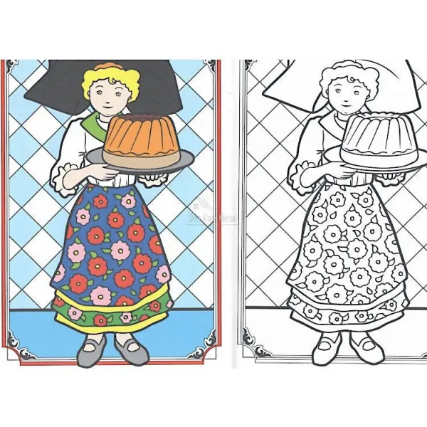 Alsatian Villages and Landscapes Colouring Book