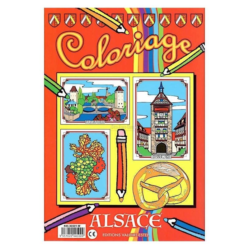 Cahier de Coloriage décors et Villages Alsaciens