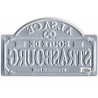 Metal plate in relief Route de Strasbourg