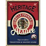 Plaque décorative Vintage Alsace Héritage Belle France