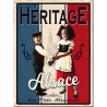 Plaque décorative Vintage Alsace Héritage Les P’tits Alsaciens