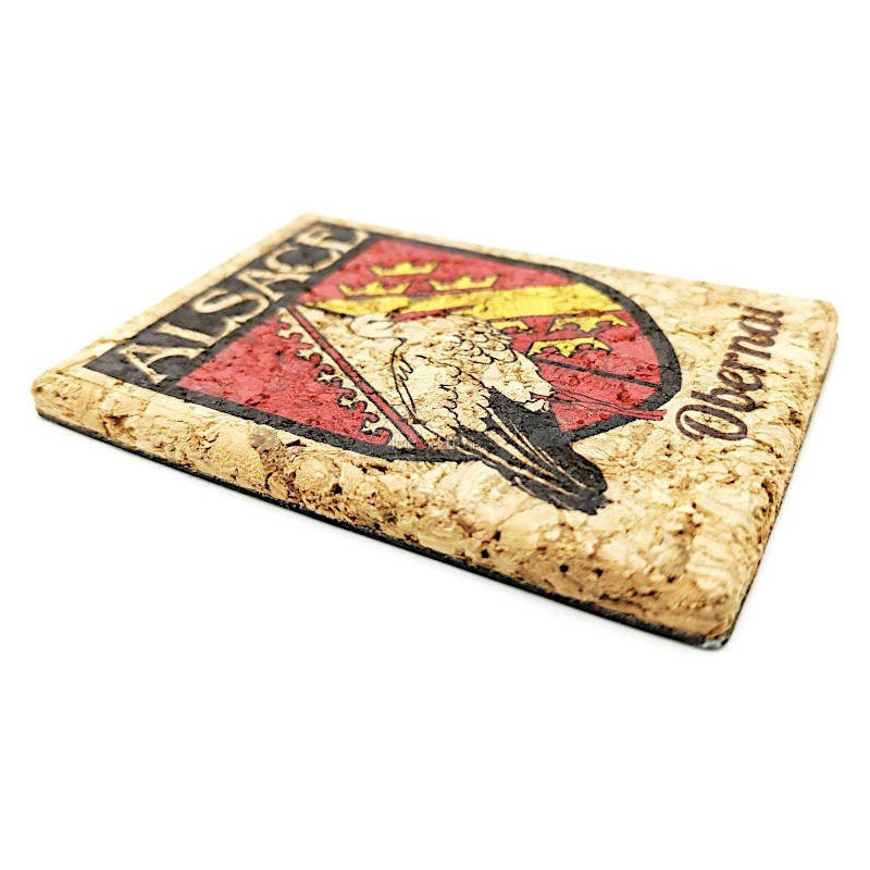 Decorative Cork Magnet Alsace Obernai crest