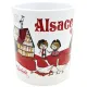 Mug à Café en Céramique Enfants Alsaciens Obernai