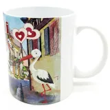 Mug à Café en Céramique Cigognes au Village Obernai