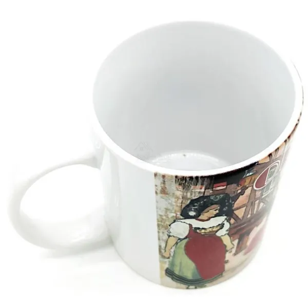 Ceramic Coffee Mug Storks in Obernai Village