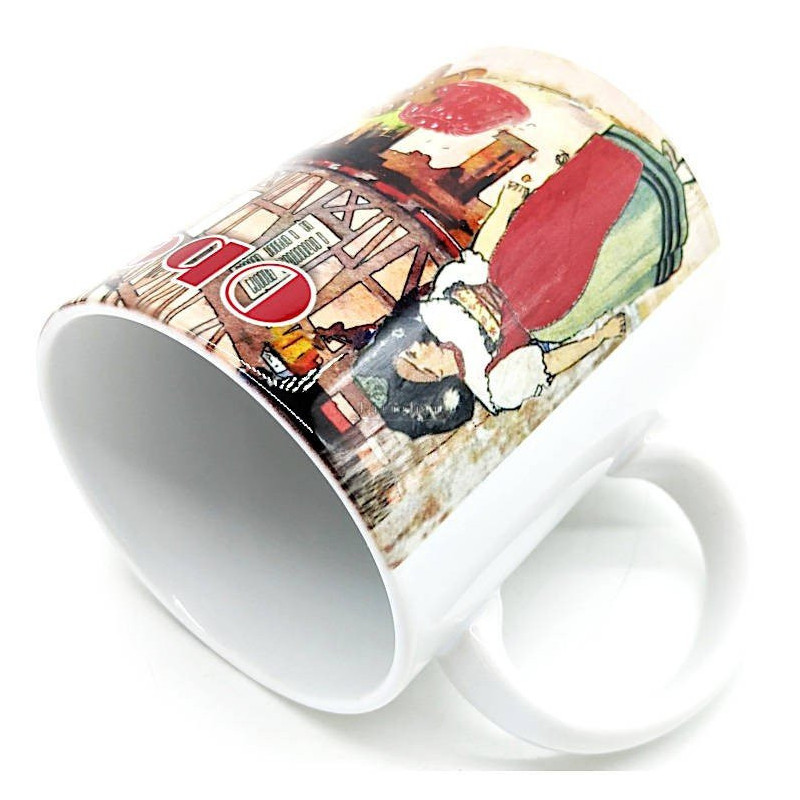 Ceramic Coffee Mug Storks in Obernai Village