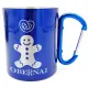 Mug en Inox Bleu Mannele Bretzel Mousqueton Obernai