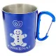 Mug en Inox Bleu Mannele Bretzel Mousqueton Obernai