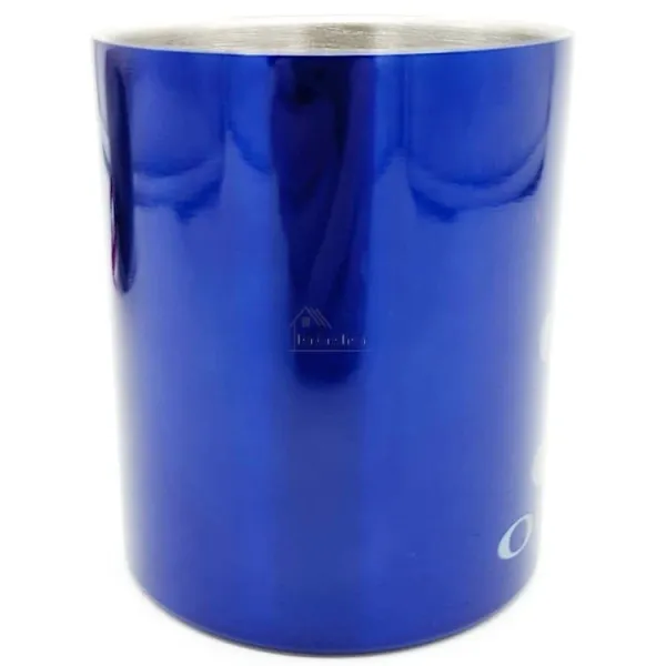 Stainless Steel Mug Blue Mannele Pretzel Carabiner Obernai